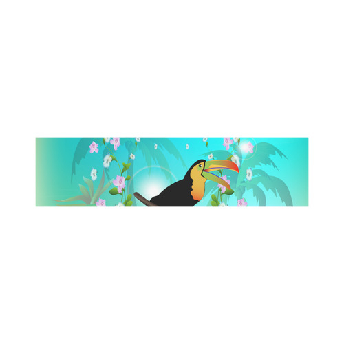 Cute toucan with flowers Lunch Bag/Large (Model 1658)