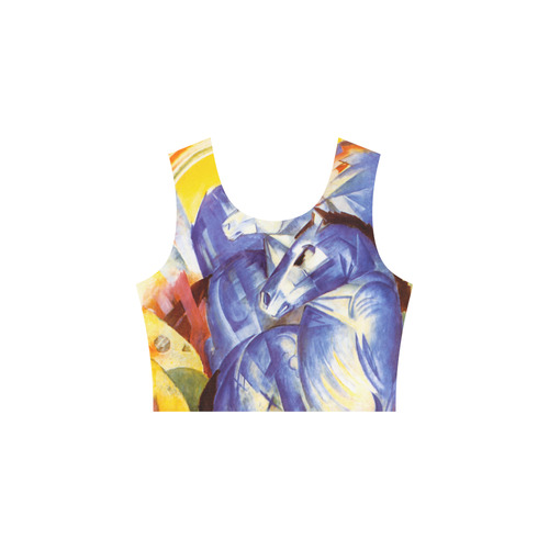 The Tower Of The Blue Horses by Franz Marc Sleeveless Ice Skater Dress (D19)