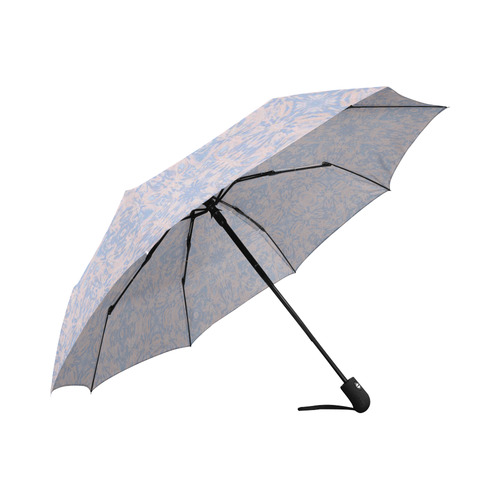 Light Pink and Blue Tapestry Auto-Foldable Umbrella (Model U04)