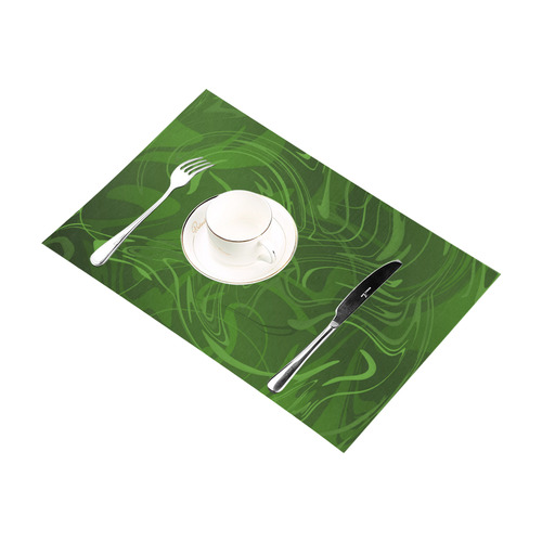 elegant modern swirl pattern Placemat 12''x18''