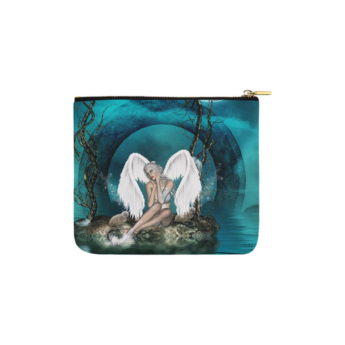 The beautiful white swan fairy Carry-All Pouch 6''x5''