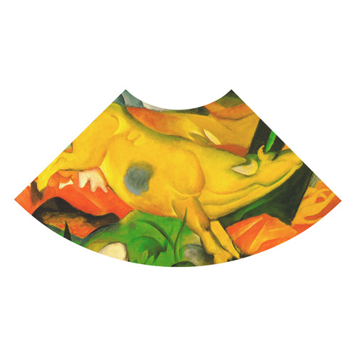 The Yellow Cow by Franz Marc 3/4 Sleeve Sundress (D23)