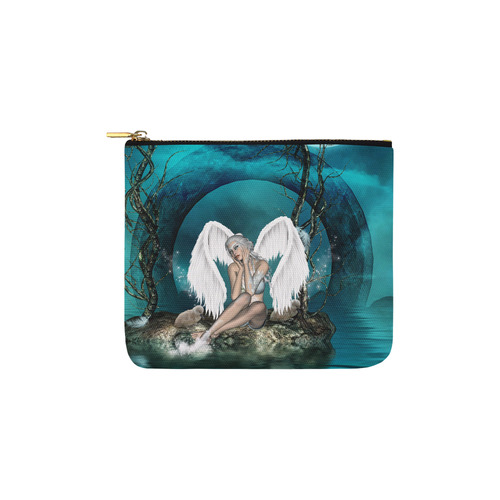 The beautiful white swan fairy Carry-All Pouch 6''x5''