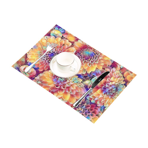 Gorgeous floral A by Jamcolors Placemat 12''x18''