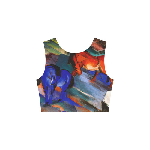 Red and Blue Horse by Franz Marc 3/4 Sleeve Sundress (D23)