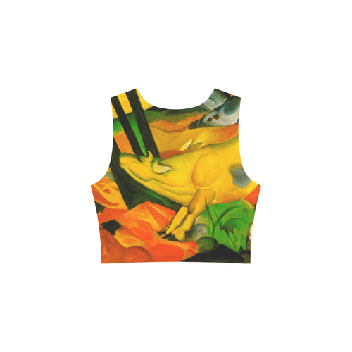 The Yellow Cow by Franz Marc Sleeveless Ice Skater Dress (D19)