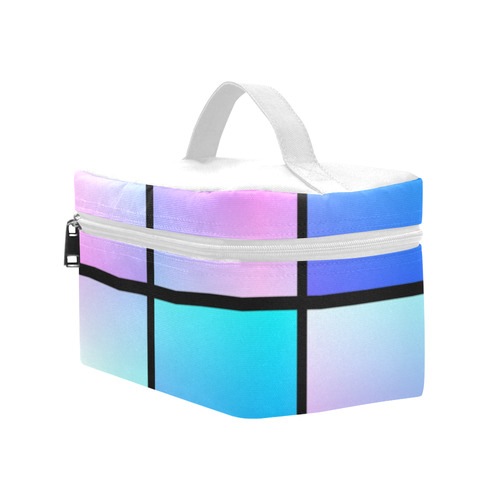 Gradient squares pattern Lunch Bag/Large (Model 1658)