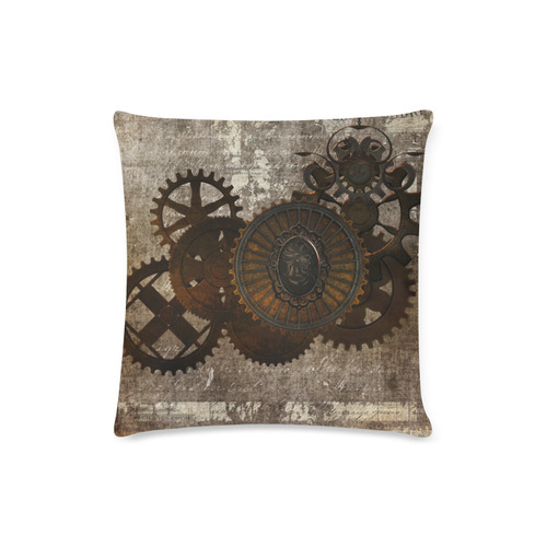 A rusty steampunk letter with gears Custom Zippered Pillow Case 16"x16"(Twin Sides)
