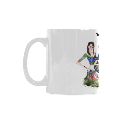 Trendy fashion models White Mug(11OZ)