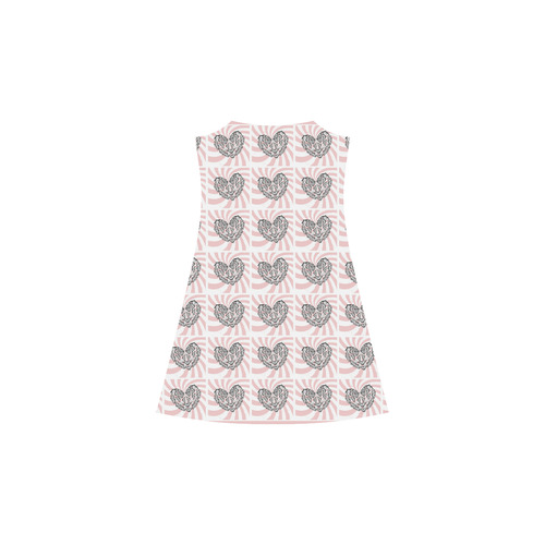 Love Conquers Hate Pattern Alcestis Slip Dress Alcestis Slip Dress (Model D05)