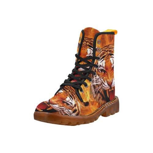 Tiger and Flame Martin Boots For Women Model 1203H