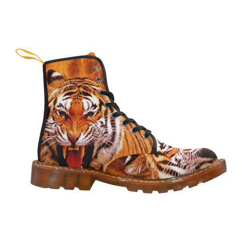 Tiger and Flame Martin Boots For Men Model 1203H