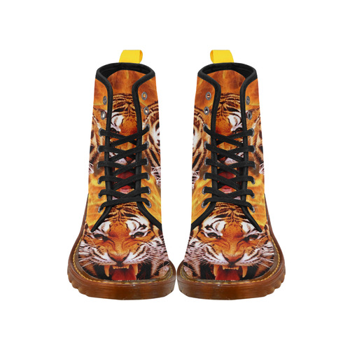 Tiger and Flame Martin Boots For Women Model 1203H