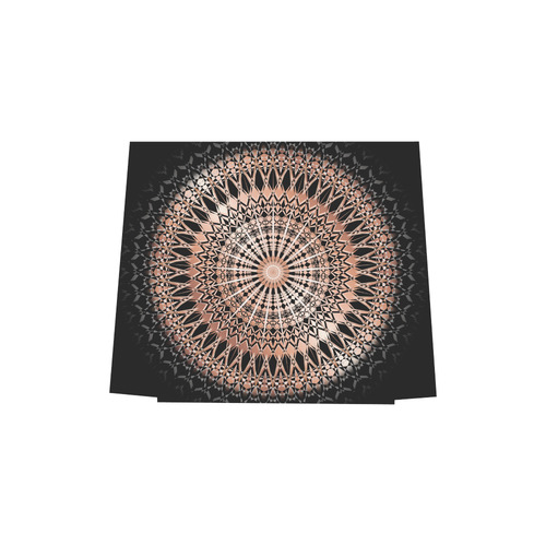 Rose Gold Copper Black Geometric Mandala Euramerican Tote Bag/Small (Model 1655)