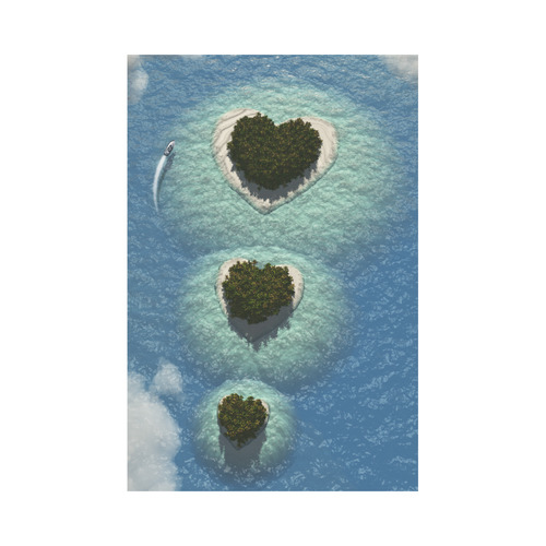 Heart Islands Garden Flag 12‘’x18‘’（Without Flagpole）