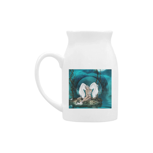 The beautiful white swan fairy Milk Cup (Large) 450ml