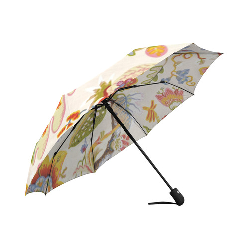 Jacobean Embroidery Fine Art Floral Auto-Foldable Umbrella (Model U04)