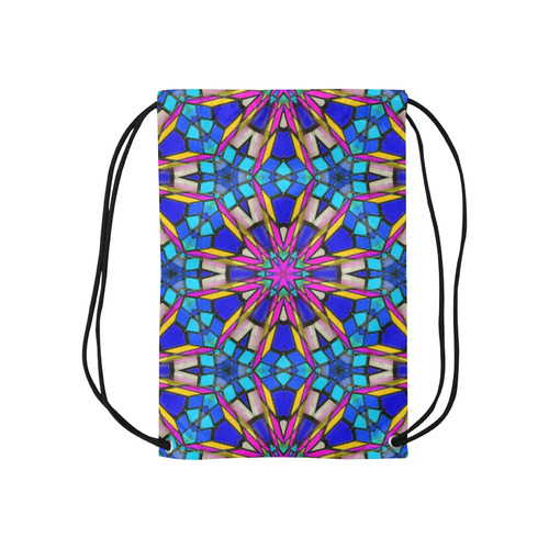 Kaleido Fun 30B by JamColors Small Drawstring Bag Model 1604 (Twin Sides) 11"(W) * 17.7"(H)