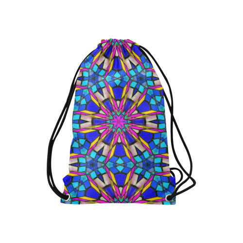 Kaleido Fun 30B by JamColors Small Drawstring Bag Model 1604 (Twin Sides) 11"(W) * 17.7"(H)