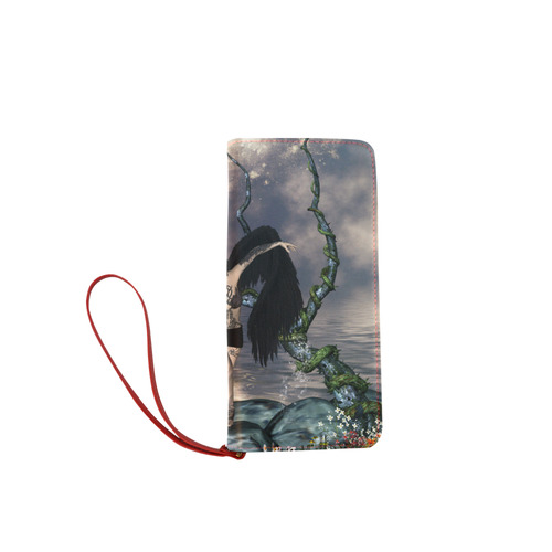 Wonderful dark swan fairy Women's Clutch Wallet (Model 1637)