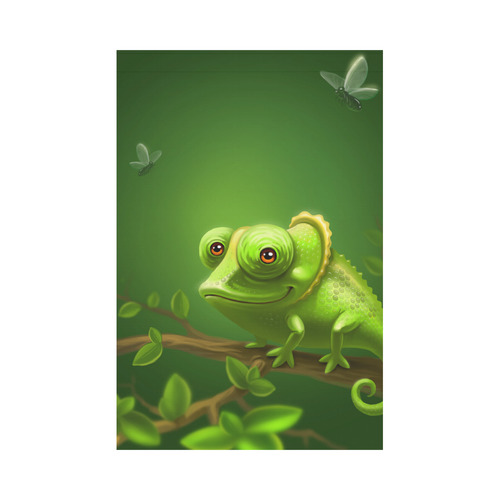 chameleon Garden Flag 12‘’x18‘’（Without Flagpole）