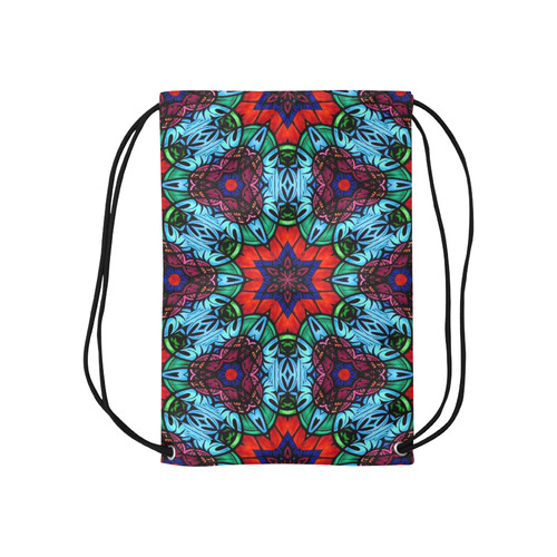 Kaleido Fun 33 by JamColors Small Drawstring Bag Model 1604 (Twin Sides) 11"(W) * 17.7"(H)