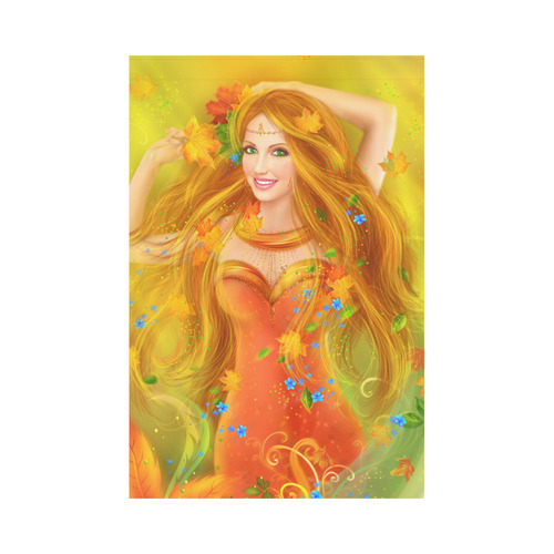 Fantasy Beautiful fairy woman Garden Flag 12‘’x18‘’（Without Flagpole）