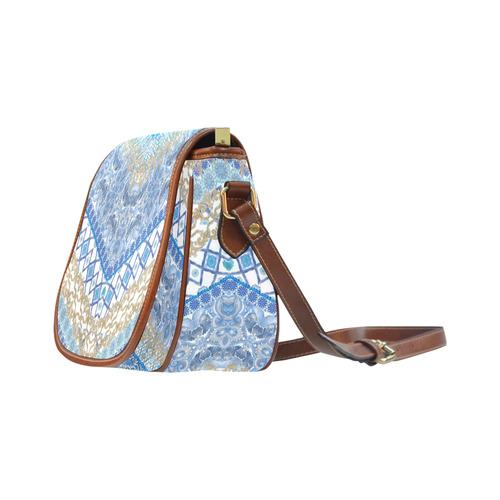 royal blue Saddle Bag/Small (Model 1649) Full Customization