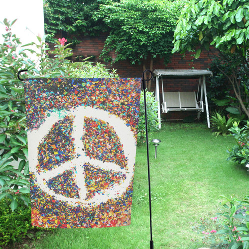 Peace symbol (2) Garden Flag 12‘’x18‘’（Without Flagpole）