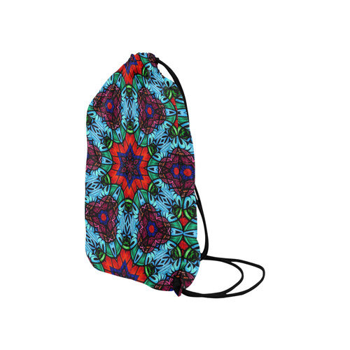 Kaleido Fun 33 by JamColors Small Drawstring Bag Model 1604 (Twin Sides) 11"(W) * 17.7"(H)
