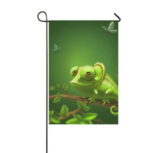 chameleon Garden Flag 12‘’x18‘’（Without Flagpole）