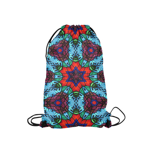 Kaleido Fun 33 by JamColors Small Drawstring Bag Model 1604 (Twin Sides) 11"(W) * 17.7"(H)