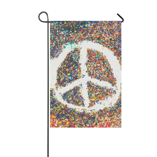 Peace symbol (2) Garden Flag 12‘’x18‘’（Without Flagpole）