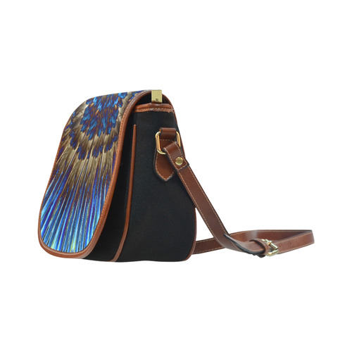 Feathers Saddle Bag/Small (Model 1649)(Flap Customization)