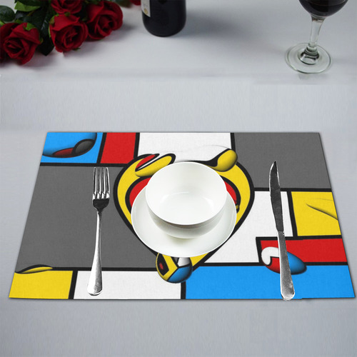 Right in the heart by Nico Bielow Placemat 12''x18''