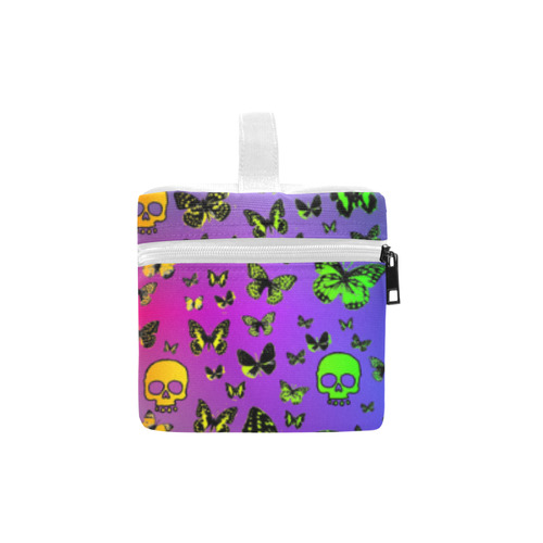 Rainbow Skulls & Butterflies Lunch Bag/Large (Model 1658)