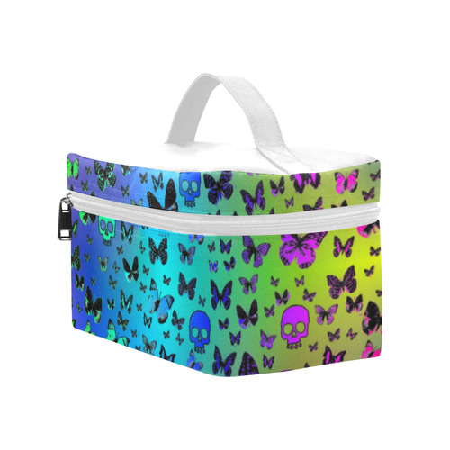 Rainbow Skulls & Butterflies Lunch Bag/Large (Model 1658)