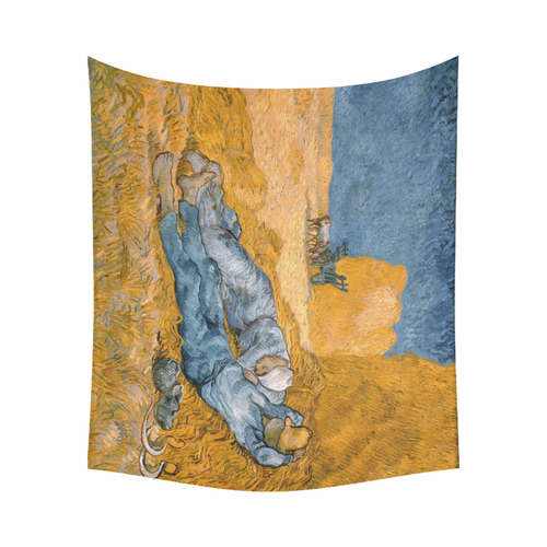 Vincent van Gogh Noon Rest from Work Cotton Linen Wall Tapestry 60"x 51"