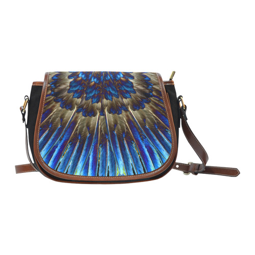 Feathers Saddle Bag/Small (Model 1649)(Flap Customization)