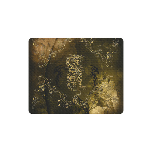 Wonderful chinese dragon in gold Rectangle Mousepad