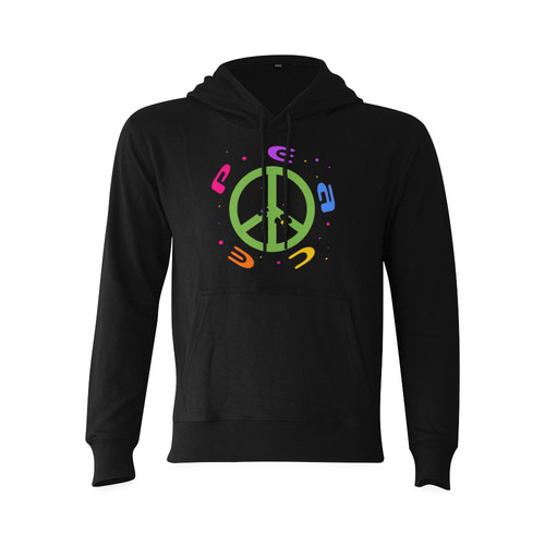 peace pink 3d Color Oceanus Hoodie Sweatshirt (NEW) (Model H03)