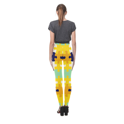 Puzzle pieces Cassandra Women's Leggings (Model L01)