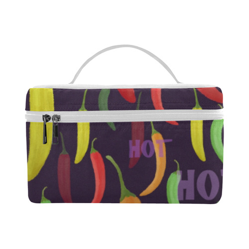 Hot Peperoni, chilli Cosmetic Bag/Large (Model 1658)