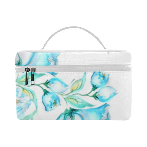 Chinese Peonies v Cosmetic Bag/Large (Model 1658)