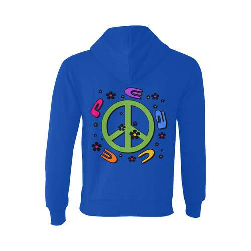 peace pink 3d Color Oceanus Hoodie Sweatshirt (NEW) (Model H03)