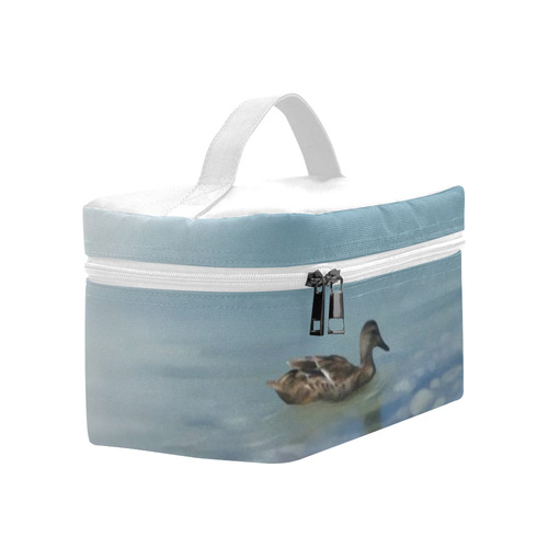 Swimming Duck, watercolor bird Cosmetic Bag/Large (Model 1658)