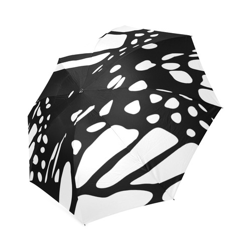 Monarch, Black and White Foldable Umbrella (Model U01)