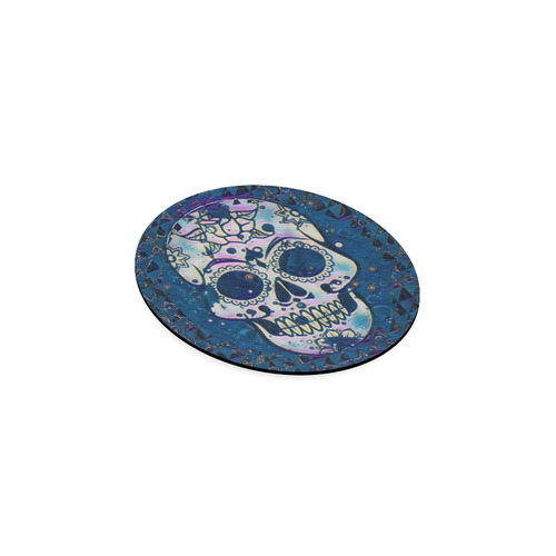 funky Skull C by Jamcolors Round Coaster