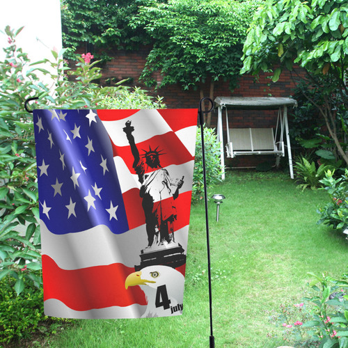 4th July – Independence day of United States of Am Garden Flag 12‘’x18‘’（Without Flagpole）
