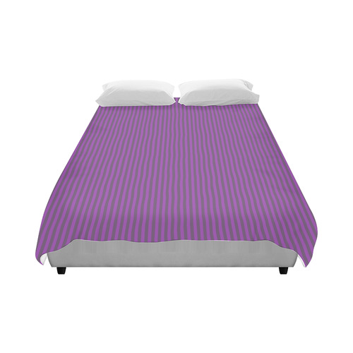 Purple Stripes Duvet Cover 86"x70" ( All-over-print)